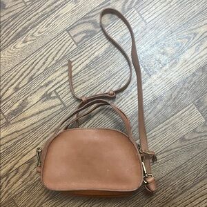 Madewell Tan Leather Crossbody Bag